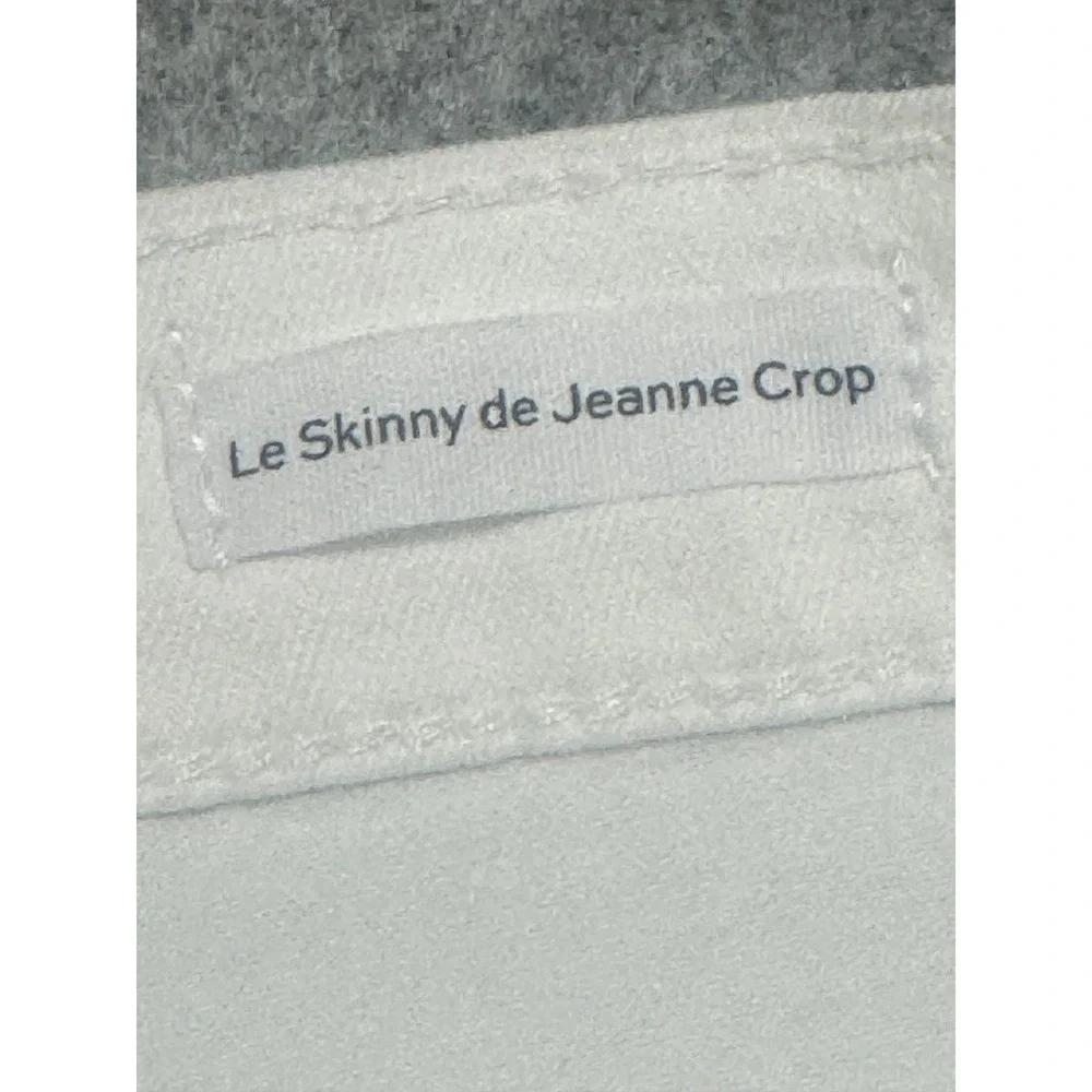 FRAME Le Skinny de Jeanne Crop‎ White Mid Rise Skinny Jeans - Picture 7 of 9